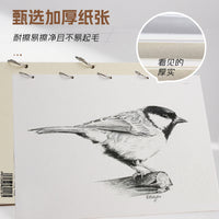 Metal Ring Sketchbook A4 8K Art Drawing Book Portable Sketch Pad Detachable Professional Sketchbook