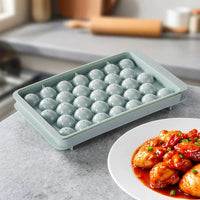 Spherical Ice Cube Mold with Lid, 33-Grid Ice Ball Maker for Freezer, Creative Silicone Ice Tray