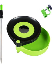 Fishing Chair Bait Tray Aluminum Alloy Ground Insert or Chair Mount Bait Plate for Outdoor Fishing