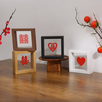 Double-Sided Transparent Glass DIY Specimen Photo Frame for Crafts and Displays