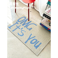 American Style Loop Pile Entrance Mat Dustproof Easy Clean Cat Litter Mat