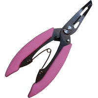 Fishing Pliers with Rubber Handle, Braided Line Cutter, Lure Pliers, Various Colors