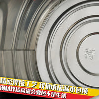 Stainless Steel Multi-Purpose Bucket with Lid - Food Grade, Thickened Steel
