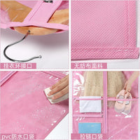 Kids' Pink Garment Bag with Zipper, Dance Performance Costume Dust Cover, Thick Non-Woven Fabric