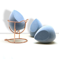 Flocked Makeup Sponge Blender - Wet & Dry Use, Non-Powder Absorbing, Professional Cosmetic Applicator