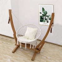 Indoor Outdoor Hanging Basket Chair with Cushion