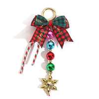 Christmas Beaded Acrylic Letter Keychain for Bags and Phones