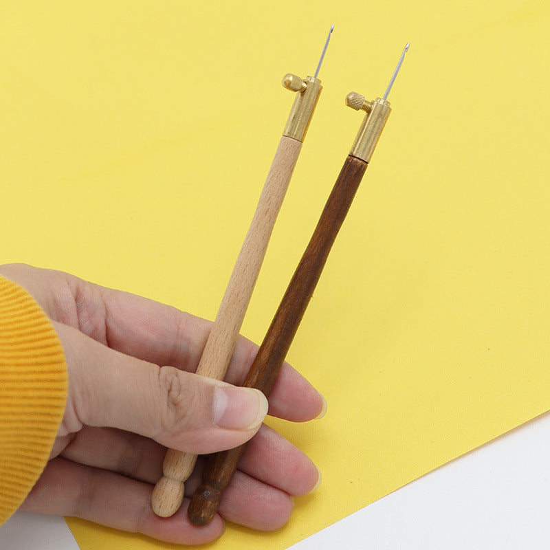 French Embroidery Crochet Hook Set with 3 Needles for DIY Cross Stitch and Yarn Crafts