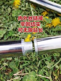 Tent Pole Connector Outdoor Camping Awning Extension Rod Stainless Steel Thickened Connection Rod