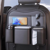 Car Backseat Organizer with Tissue Box Holder and Storage Pockets