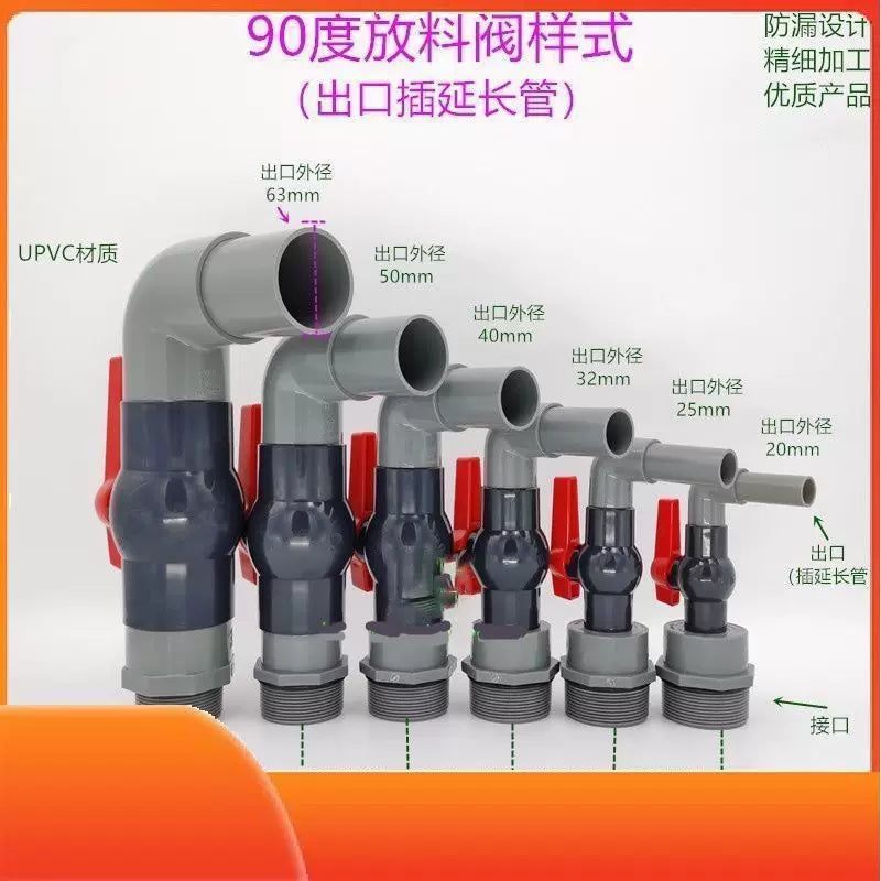 Drum Faucet for 200L Oil Drums, UPVC Plastic Dispensing Valve for Liquids