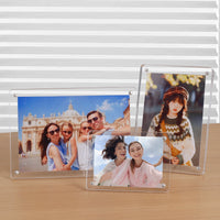 Magnetic Acrylic Photo Frame for Instant Prints and Small Cards