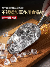 Multi-functional Stainless Steel/Plastic Food Scoop for Ice, Flour, Tea, and Grains
