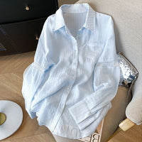 Women's Loose Summer Lace Hollow Out Blouse Thin Sun Protection Shirt