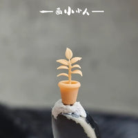 Miniature Orchid Sunflower Hyacinth Potted Plant Model for 1:64 Scale Dioramas