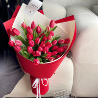 Premium Solid Color Floral Wrapping Paper for Bouquets - Thick & Stiff