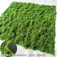 Artificial Moss Mat Realistic Faux Green Moss for Micro Landscape and Decor