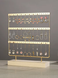 3-Tier Earring Holder Stand Jewelry Display Organizer for Studs and Dangles