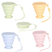 Collapsible Silicone Travel Cup - 200ML Portable Food-Grade Coffee Tea Mouthwash Mug