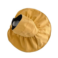 UV Protection Sun Visor Hat for Women, Wide Brim Empty Top Fisherman Cap for Outdoor Travel