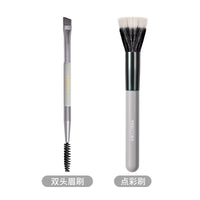 WZC Soft Bristle Portable Makeup Brush Set for Blush, Contour, and Eyeshadow