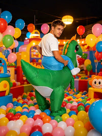 Inflatable Dinosaur Rider Costume for Halloween & Parties