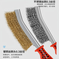 Industrial Wire Brush Set with Iron Handle for Rust Removal and Polishing