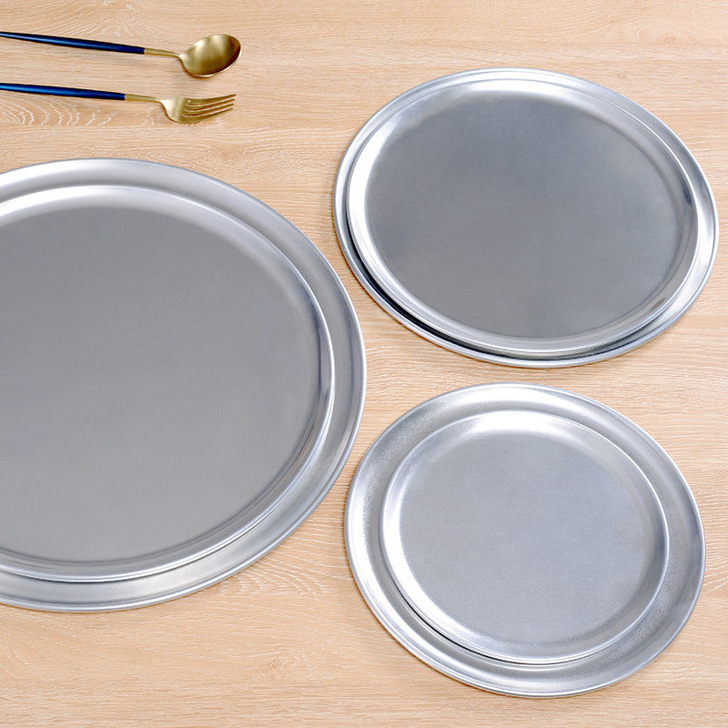 Thickened Aluminum Non-stick Pizza Pan with Shallow Rim for Baking, 8-16 Inch Round