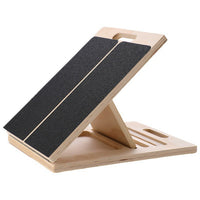 Wooden Balance Board for Yoga and Fitness Training, Non-Slip Stability Rocker for Adults