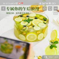 Portable Transparent Picnic Fruit and Beverage Ice Bucket with Handle