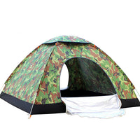 Portable Pop-Up Camping Tent for 3-4 People, Single Layer Automatic Quick Open