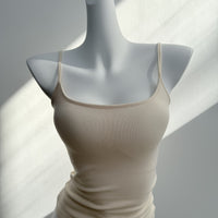 Women's Double-Layer Tank Top with Removable Chest Pads, Slimming Camisole for Summer
