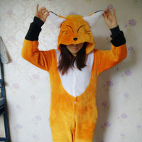 Unisex Animal Onesie Pajamas Flannel Sleepwear for Adults and Kids