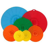 Reusable Silicone Food Covers Set - Vacuum Seal Lids for Bowls & Containers