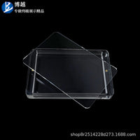 Anime Figure & Card Display Storage Box, Clear Acrylic Long Case