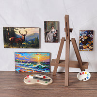 Miniature Dollhouse Easel and Palette Set for DIY Craft and Decoration
