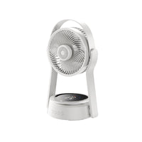 USB Rechargeable Portable Fan with Remote Control, LED Light, and Wall Mount for Desk, Office, and Outdoor Use