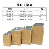 Insulated Foam Shipping Box with Aluminum Foil Liner for Perishable Goods