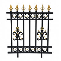Zinc Steel Garden Fence Panel for Schools, Villas, and Yards - Outdoor Protective Barrier Railing