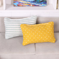 Miniature Dollhouse Decorative Pillow Model for DIY Scenes
