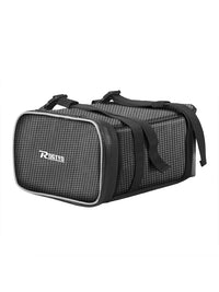 Electric Bicycle Rear Seat Bag with Rain Cover and Charger Storage, Universal Bike Pannier Tail Bag