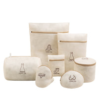 Thickened Sandwich Laundry Bag for Washing Machine, Anti-deformation Embroidery Storage Bag for Bras and Underwear
