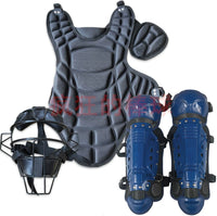 Competition Grade Baseball Softball Catcher's Protective Gear Set for Youth and Adults - Helmet, Chest Protector, Leg Guards