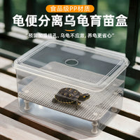 Turtle Hatching and Rearing Box with Lid, Reptile Pet Incubator and Isolation Tank