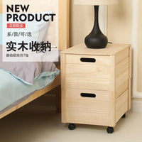 Wooden Storage Box with Lid - Dustproof Multi-Layer Organizer for Home
