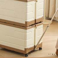 Foldable Camping Storage Box with Wheels and Handle for Outdoor Car Travel