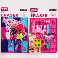 Cute Cartoon Mini Eraser Set for Students, Creative Space-Themed Erasers, School Supplies Gift