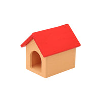Miniature Cat House Model Ornament Set for Dollhouse DIY Christmas Decor