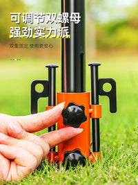 Adjustable Tent Pole Holder with Ground Nails for Outdoor Camping Tarp