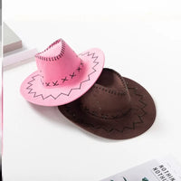 Western Cowboy Hat and Bandana Set for Kids and Adults